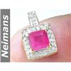Image 1 : Fine Gem Certified .75 ct Ruby Solitaire Ring 14kt Gold