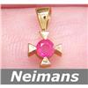 Image 1 : .50 ct Ruby Pendant 14kt Gold USGL Certified