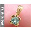 Image 1 : .25 ct Green Sapphire Pendant 14kt Gold USGL