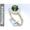 Image 1 : 1.50 ct Green Tourmaline & Diamond Ring 14k GEM
