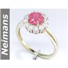 Image 1 : 1.50 ct Ruby & Diamond Ring 14kt Gold USGL CERT