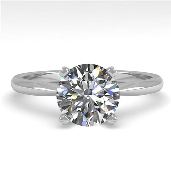 1.50 ctw VS/SI Diamond Engagment Designer Ring 18k White Gold - REF-472F5M