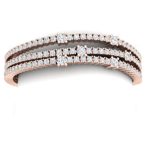15 ctw Certified VS/SI Diamond Bracelet 18K Rose Gold - REF-1110M2G