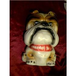 Hand Painted Bulldog Bank #1607125