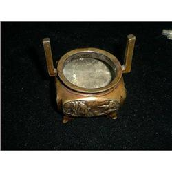 Antique Bronze Oriental Incent Burner #1607135