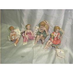 Set of 4 Alabaster Art Sculptures #1607137