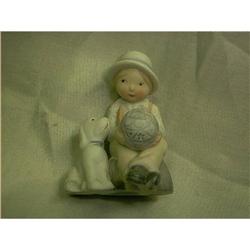 H.Hobbie Statue Boy and His Dog #1607138
