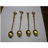 Image 1 : 16 Assorted Size Gold Tone Spoons from Italy. #1607180