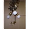 Image 1 : Vintage Pull Chain 3 Bulb Light Fixture #1607211