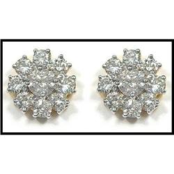 BRILLIANT 1.5 CARATS DIAMOND EARRINGS WERE #1607239