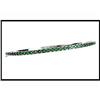 Image 1 : 18K White Gold Emerald Bangle Bracelet(price #1607245