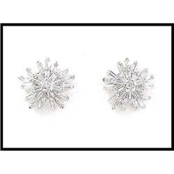 Baguette Diamond Snowflake Platinum #1607246
