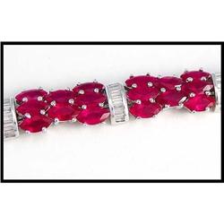 24.55 CARATS FINE RUBY DIAMOND BRACELET WAS #1607253