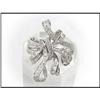 Image 1 : 18K WHITE GOLD RIBBON DESIGN DIAMOND RING(price#1607316