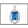 Image 1 : LONDON BLUE TOPAZ DIAMOND PENDANT WAS $1,400.00#1607357