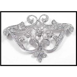 18k wg diamond pin #1607410