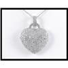 Image 1 : 14K Heart Shape Diamond Locket / Pendant #1607448