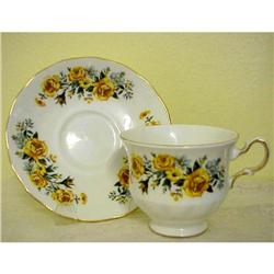 Royal Vale  Cup & Saucer YELLOW ROSES #1607541