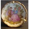 Image 1 : CHARMING LIMOGES MINIATURE PLATE - ROMANCE #1607597