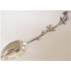 FANTASTIC FIGURAL STERLING SPOON #1607621