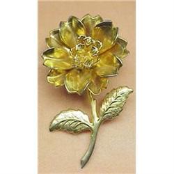 VINTAGE BROOCH - GILTED ROSE #1607668