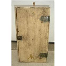 SMALL HANGING CUPBOARD IN OLD PAINT #1607936