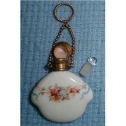 ANTIQUE 19TH CENTURY PORCELAIN & BRASS SCENT #1608002