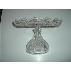 Tall Fan and Diamond Pattern Cake Stand #1608018