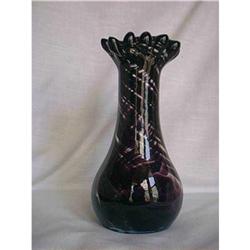 Purple Swirl Art Glass Vase #1608049