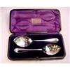 Image 1 : Cased Set Sterling Silver Jam Spoons, 1907. #1608241