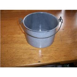 Gray Enamel Berry Bucket  #1608249