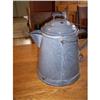 Image 1 : Large Gray Enamel Coffee Boiler #1608252