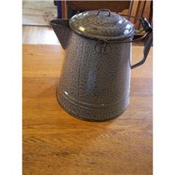 Large Gray Enamel Coffee Boiler #1608254