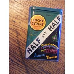 1910 Lucky Strike Half and Half Tobacco Tin #1608256