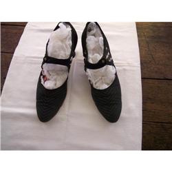 Ladies Black Victorian Shoes #1608276