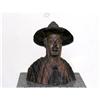 Image 1 : WOOD BUST SCULPTURE SIGNED FROM GHANA #1608456