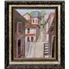 Image 1 : ORIG PAINTING HILLSIDE VILLAGE STREETSCAPE IN #1608479