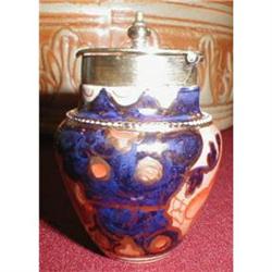 IMARI Mustard Pot SILVER lid - ANTIQUE - #1608535