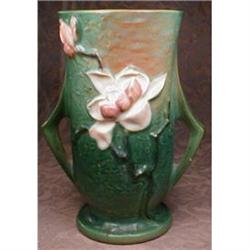 ROSEVILLE Magnolia VASE 2-Handle 89-7 - VINTAGE#1608546
