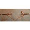 Image 1 : 14K Sword STICK Pin CORAL Beads ANTIQUE #1608570