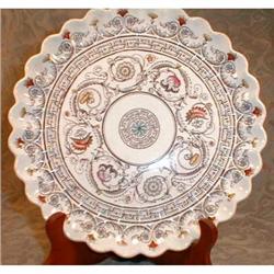 COPELAND Plate SCALLOPED Transferware - ANTIQUE#1608575