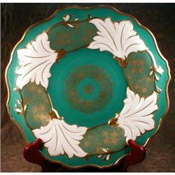 WEIMAR Charger TEAL & Gold - LARGE, DECORATIVE #1608618