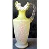 Image 1 : Enameled EWER Vase SATIN Glass - ANTIQUE #1608665