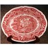 Image 1 : MASONS Vista PLATTER Pink TRANSFERware -13 inch#1608708