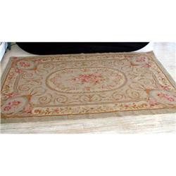 2'x3' Handstitched Aubusson-style rug #1608751