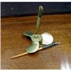 Image 1 : CAST BRASS PEN HOLDER AND VINTAGE PEN #1608754