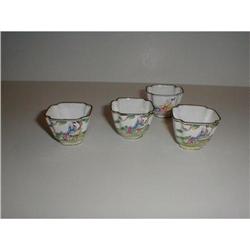 c. 1860  CHINA EXPORT ENAMELWARE-FOUR WINE CUPS#1608759
