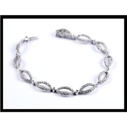 Award White Gold Diamond Bracelet #1609029