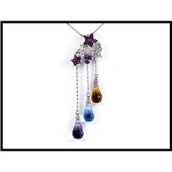 Gorgeous Dangling Pendant with Stars #1609032