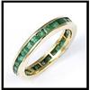 Image 1 : FINE NATURAL EMERALDS ETERNITY BAND #1609158